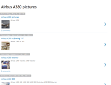 Tablet Screenshot of airbus-a380-pictures.blogspot.com