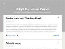 Tablet Screenshot of kellyscurriculumcorner.blogspot.com