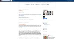 Desktop Screenshot of eelesonarchitecture.blogspot.com