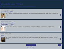 Tablet Screenshot of onalifelessperfect.blogspot.com