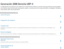 Tablet Screenshot of derechoudp08.blogspot.com