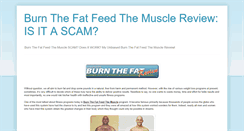 Desktop Screenshot of burnthefat-feedthemuscle-review.blogspot.com