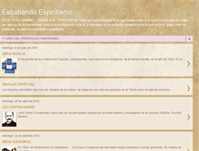 Tablet Screenshot of estudiandoespiritismo.blogspot.com