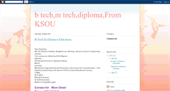 Desktop Screenshot of btechmtechdiplomafromksou.blogspot.com