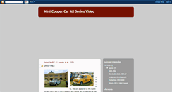 Desktop Screenshot of mini-cooper-car.blogspot.com