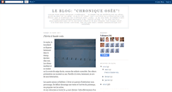 Desktop Screenshot of leblogchroniqueosee.blogspot.com