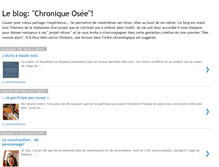 Tablet Screenshot of leblogchroniqueosee.blogspot.com