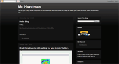 Desktop Screenshot of mrhorstman.blogspot.com