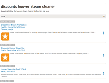 Tablet Screenshot of discounts-hoover-steam-cleaner.blogspot.com