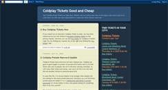 Desktop Screenshot of coldplay-tickets.blogspot.com