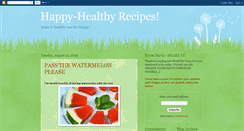 Desktop Screenshot of happy-healthyrecipes.blogspot.com