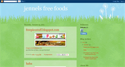 Desktop Screenshot of jennelfreefoods.blogspot.com