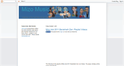 Desktop Screenshot of mizo-music-videos.blogspot.com