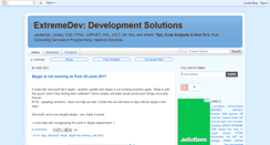 Desktop Screenshot of extremedev.blogspot.com