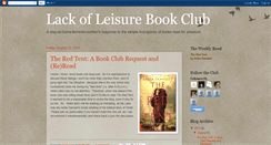 Desktop Screenshot of lackofleisurebookclub.blogspot.com