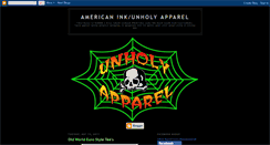 Desktop Screenshot of americaninkunholyapparel.blogspot.com