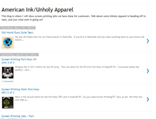 Tablet Screenshot of americaninkunholyapparel.blogspot.com