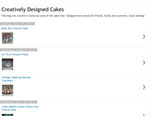 Tablet Screenshot of creativelydesignedcakes.blogspot.com