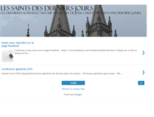 Tablet Screenshot of lessaintsdesderniersjours.blogspot.com