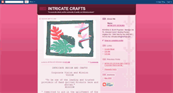 Desktop Screenshot of intricatecrafts.blogspot.com