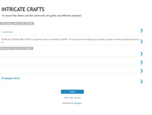 Tablet Screenshot of intricatecrafts.blogspot.com