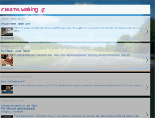 Tablet Screenshot of dreamswakingup.blogspot.com