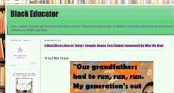 Desktop Screenshot of blackeducator.blogspot.com