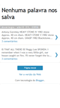 Mobile Screenshot of nenhumapalavra.blogspot.com