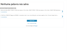 Tablet Screenshot of nenhumapalavra.blogspot.com