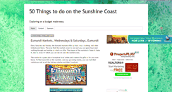 Desktop Screenshot of 50thingssunshinecoast.blogspot.com