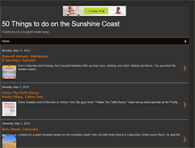 Tablet Screenshot of 50thingssunshinecoast.blogspot.com