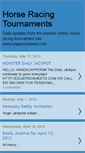 Mobile Screenshot of horseracingtournaments.blogspot.com