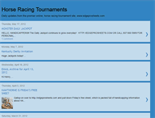 Tablet Screenshot of horseracingtournaments.blogspot.com