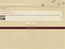 Tablet Screenshot of gossamer-thistledown.blogspot.com
