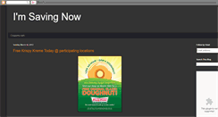Desktop Screenshot of imsavingnow.blogspot.com