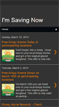 Mobile Screenshot of imsavingnow.blogspot.com