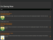Tablet Screenshot of imsavingnow.blogspot.com