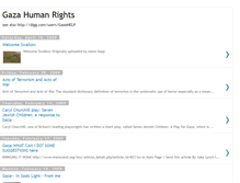 Tablet Screenshot of gazahumanrights.blogspot.com