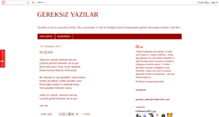 Desktop Screenshot of gereksiz-yazilar.blogspot.com