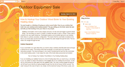 Desktop Screenshot of outdoorequipmentsale.blogspot.com