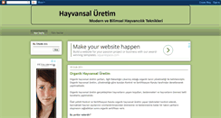 Desktop Screenshot of hayvansaluretim.blogspot.com