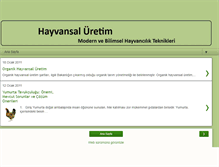 Tablet Screenshot of hayvansaluretim.blogspot.com