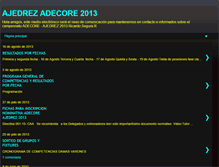 Tablet Screenshot of ajedrezadecore.blogspot.com