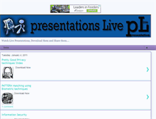 Tablet Screenshot of presentationslive.blogspot.com