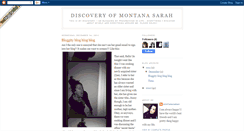 Desktop Screenshot of montanasarah.blogspot.com