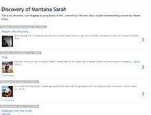 Tablet Screenshot of montanasarah.blogspot.com