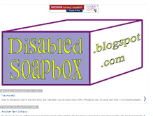 Tablet Screenshot of disabledsoapbox.blogspot.com