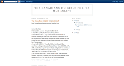 Desktop Screenshot of canadiandraft08.blogspot.com