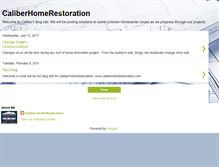 Tablet Screenshot of caliberhomerestoration.blogspot.com