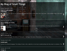 Tablet Screenshot of myblogofsmallthings.blogspot.com